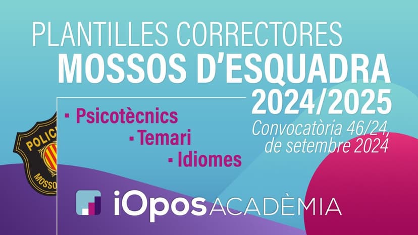 Links plantillas Mossos 2025